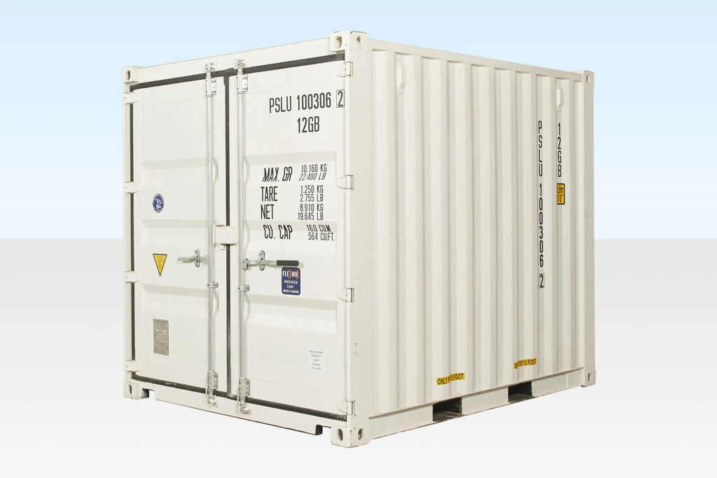 10Ft X 8Ft Shipping Container (One Trip) - White — 10Ft X 8Ft One Trip White 1