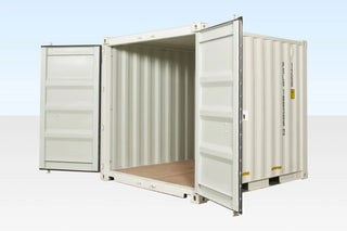 10Ft X 8Ft Shipping Container (One Trip) - White — 10Ft X 8Ft One Trip White2