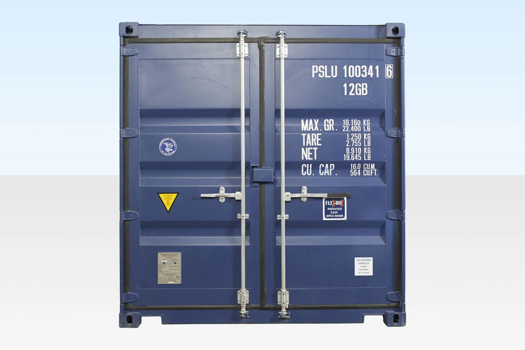 10Ft X 8Ft Shipping Container (One trip) - Blue — 10Ft X 8Ft Shipping Container One trip Blue2