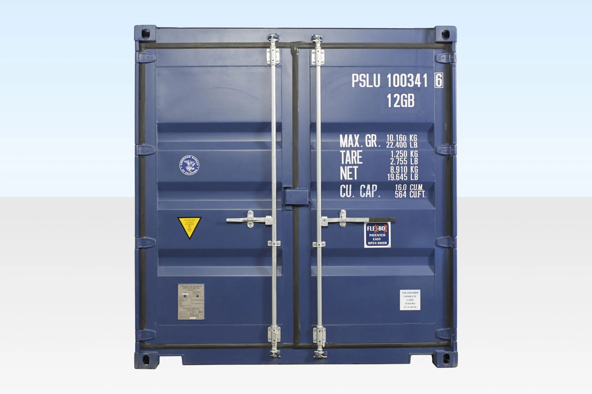 10Ft X 8Ft Shipping Container (One trip) - Blue — 10Ft X 8Ft Shipping Container One trip Blue2