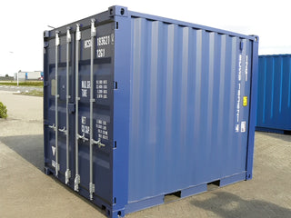 10Ft X 8Ft Shipping Container (One trip) - Blue — exterior view