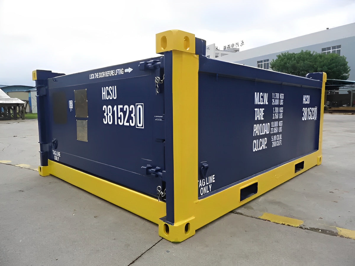 10ft DNV 2.7-1 Half Height Open Top Containers - Premium Quality — 10ft DNV 2.7 1 Half Height Open Top Containers