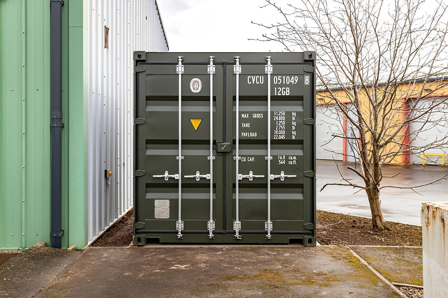 10Ft X 8Ft Shipping Container (One Trip) - Green — 10ft Shipping Container Green1