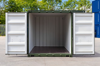 10Ft X 8Ft Shipping Container (One Trip) - Green — 10ft Shipping Container Green4