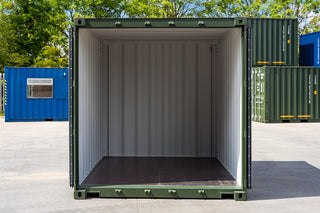 10Ft X 8Ft Shipping Container (One Trip) - Green — 10ft Shipping Container Green5