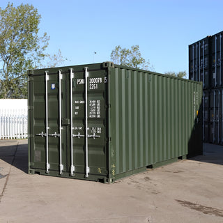 20Ft Shipping Container (One Trip) - Dark Green — 20Ft Shipping Container Dark Green 1
