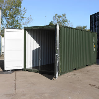 20Ft Shipping Container (One Trip) - Dark Green — 20Ft Shipping Container Dark Green1 1
