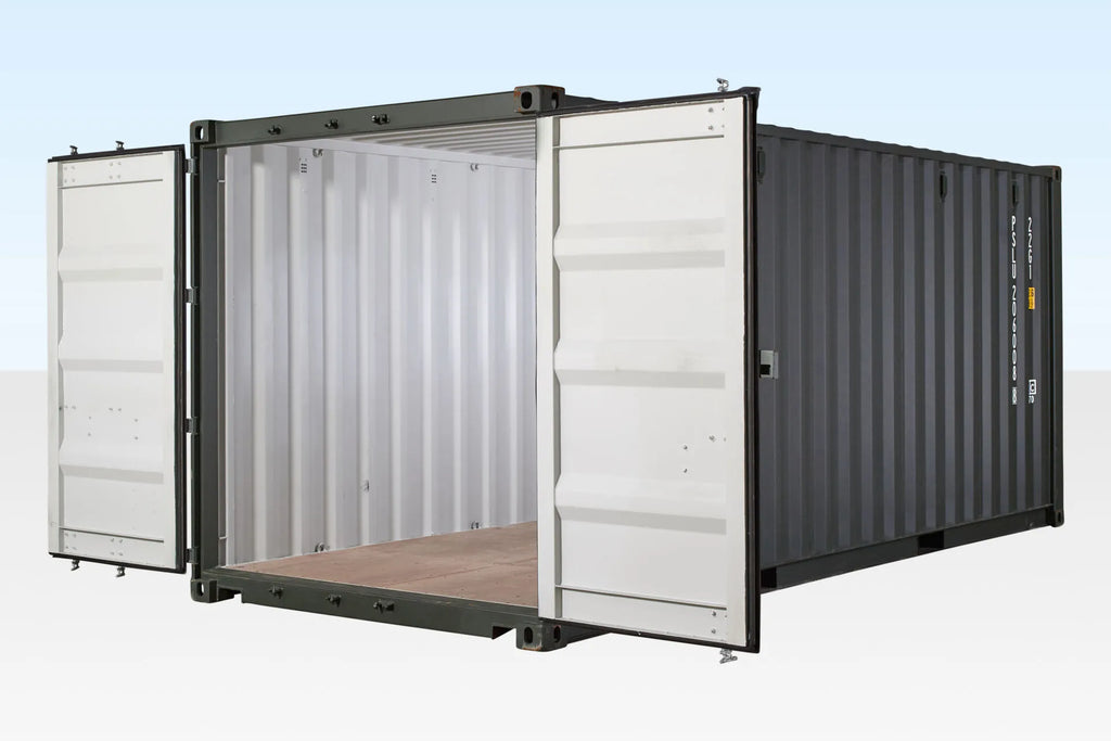 20Ft Shipping Container (One Trip) - Dark Green — 20Ft Shipping Container One Trip Dark Green1