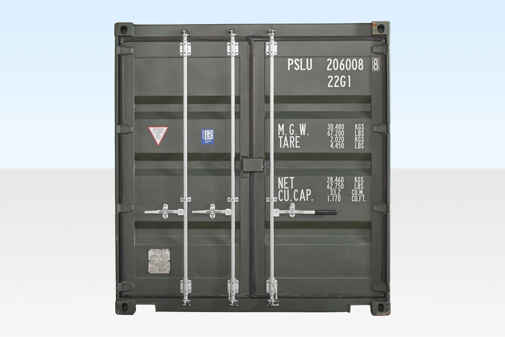 20Ft Shipping Container (One Trip) - Dark Green — 20Ft Shipping Container One Trip Dark Green3