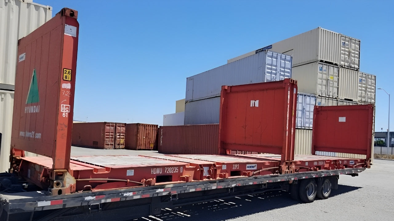 20Ft X 8Ft Used Flat Rack Shipping Containers — 20Ft X 8Ft Used Flat Rack Shipping Containers1
