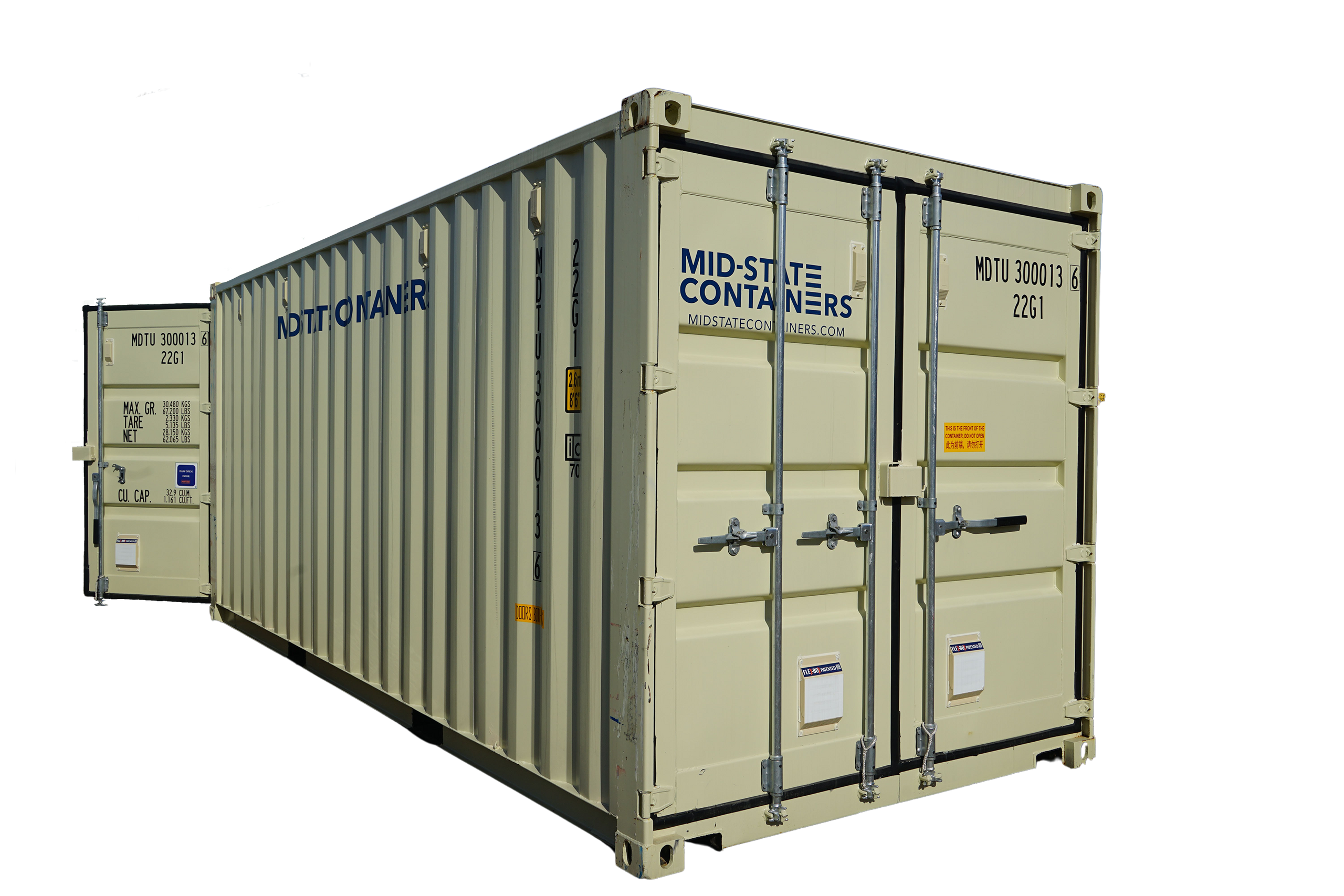 20' Standard One Trip Double Door Container