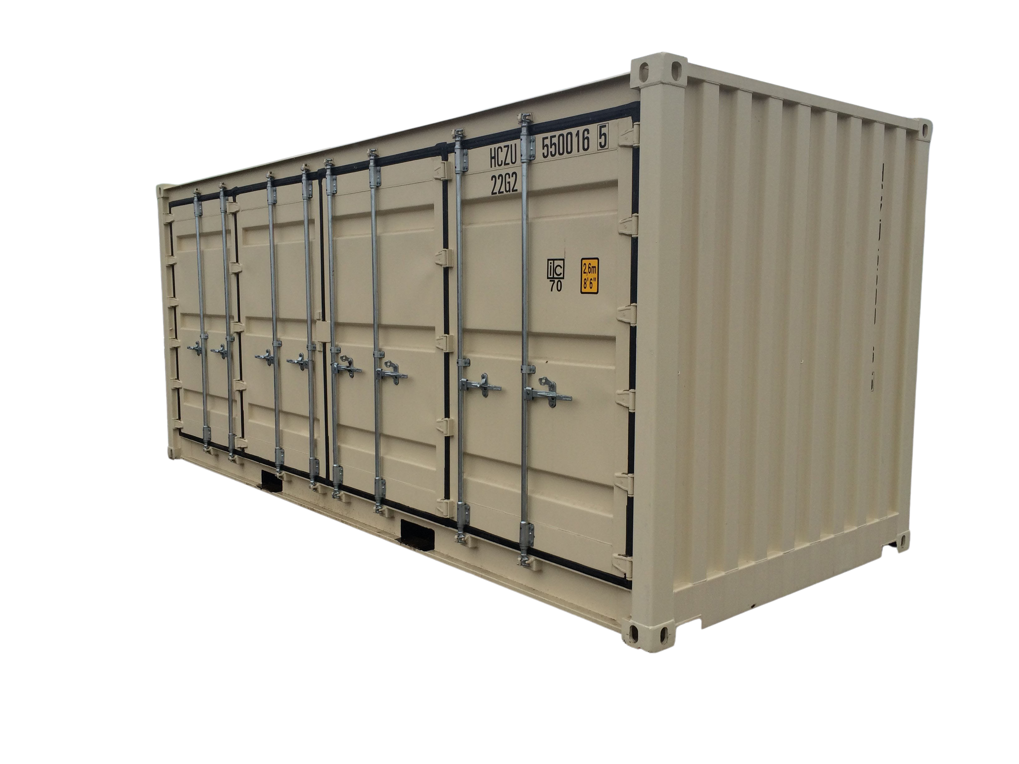 20' Standard Open Side Container — 20 OpenSideClosed PS BG
