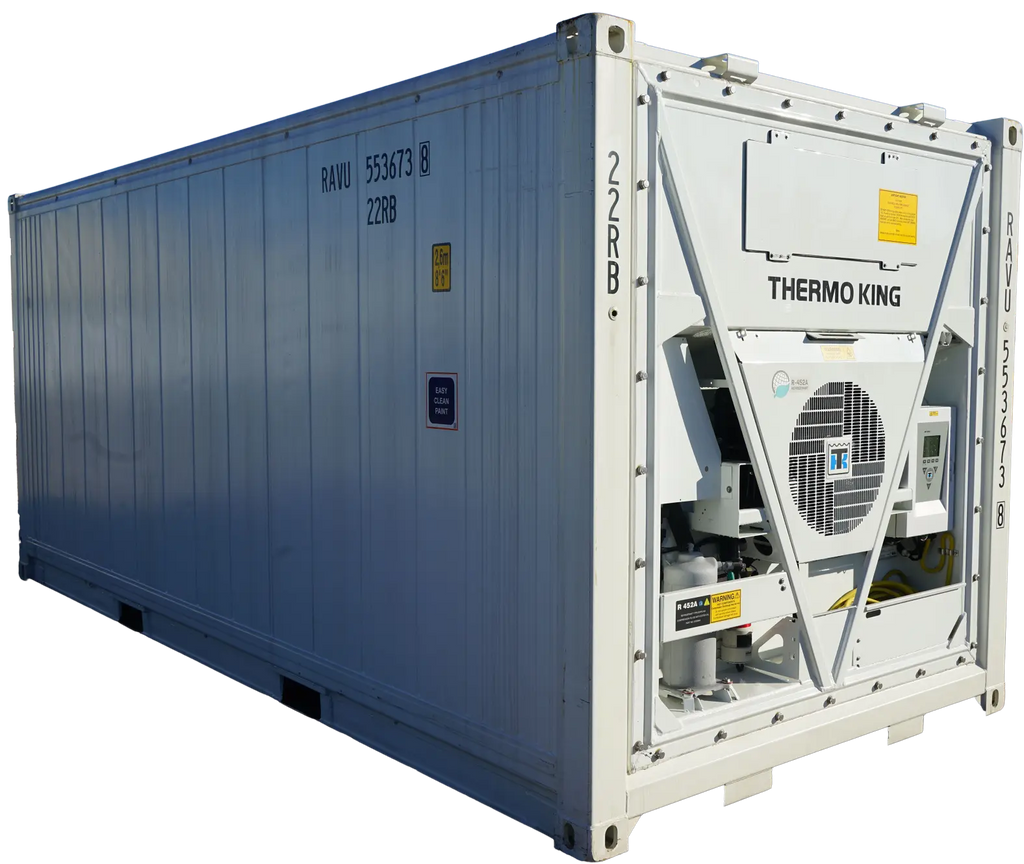 20' Standard Height New Refrigerated Container (Three Phase) — 20 ReeferThreePhaseFront 1Resized PS BG