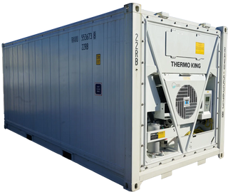 20' Standard Height New Refrigerated Container (Three Phase) — 20 ReeferThreePhaseFront 1Resized PS BG