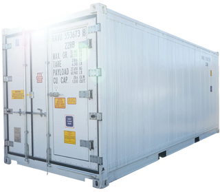 20' Standard Height New Refrigerated Container (Three Phase) — 20 ReeferThreePhaseFront ActuallyResized PS BG