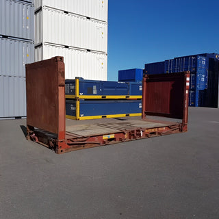 20Ft X 8Ft Used Flat Rack Shipping Containers — 20ft Collapsible Flat Rack Container