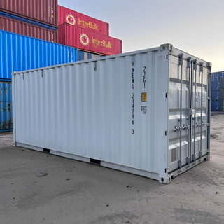 20Ft Shipping Container (One Trip) - White — 20ft New Standard Container white 1