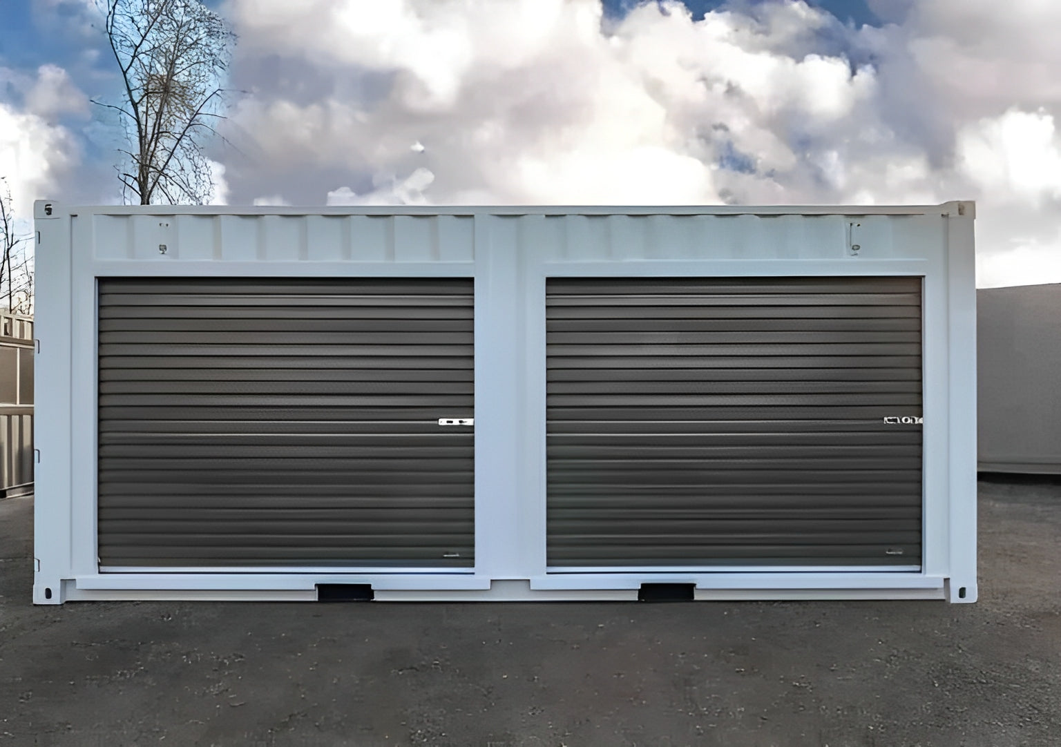20ft Shipping Container With Double Roll-Up Doors — 20ft Shipping Container With Double Roll Up Doors1