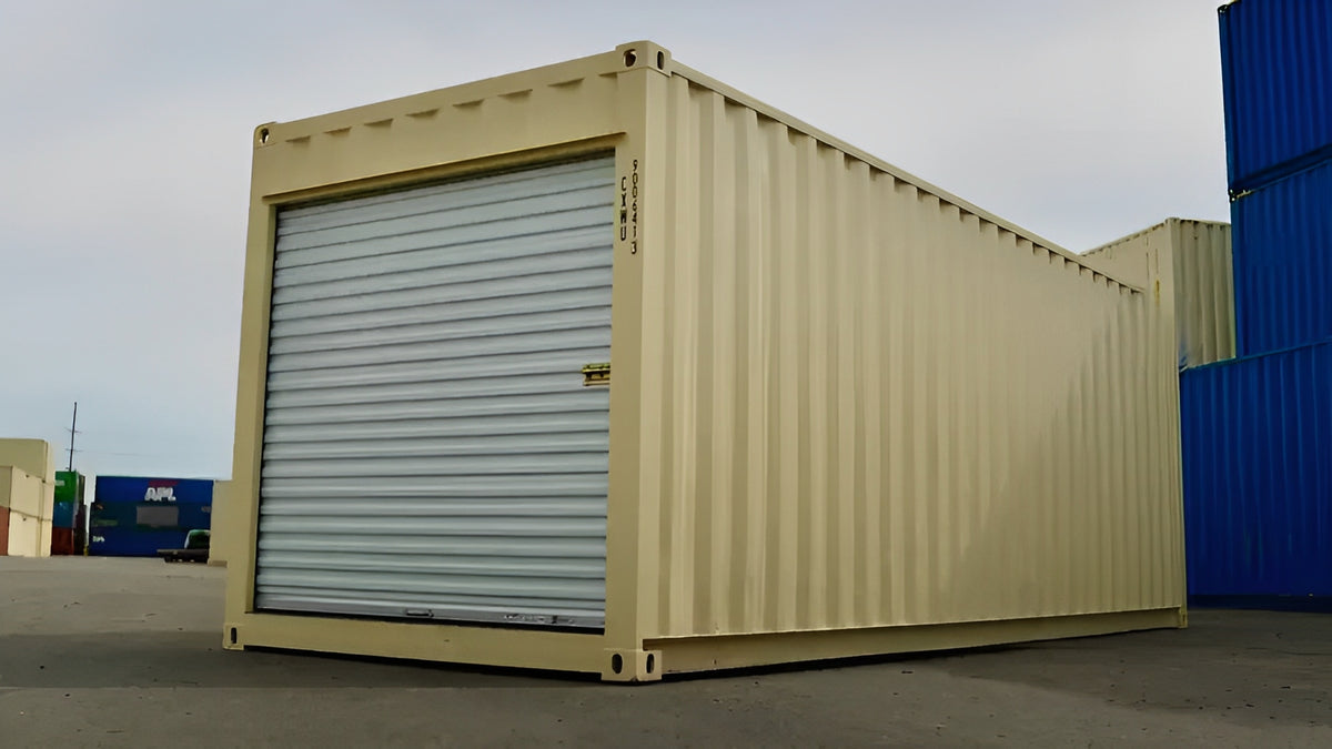 24ft Storage Container With Roll-Up Door — 24ft Storage Container with Roll Up Door3