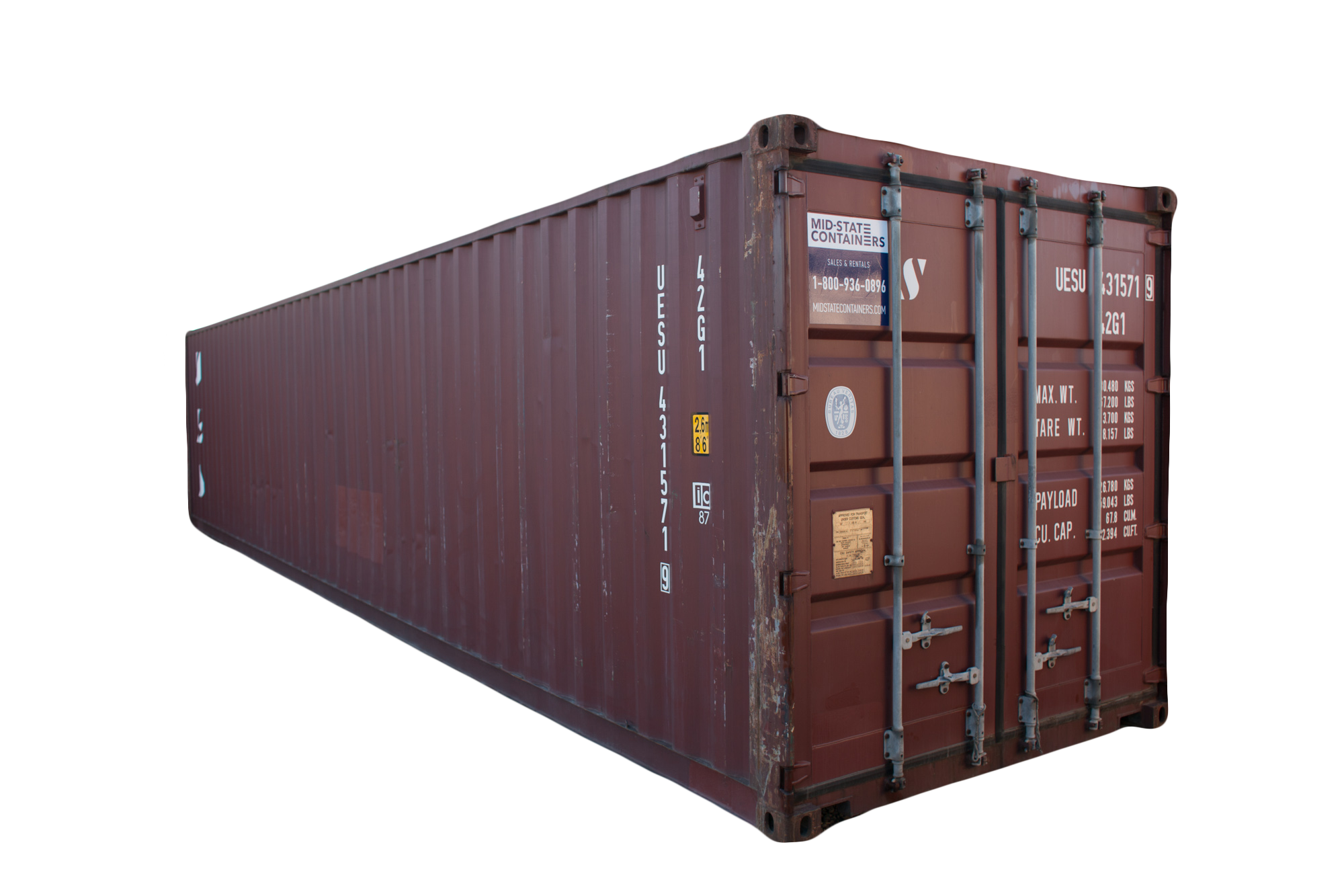 40' Standard Cargo Worthy Premium Container — 40 CargoWorthyPremiumGrade PS BG aec03b8a 33ba 4f91 a9ad ac99e663eef2