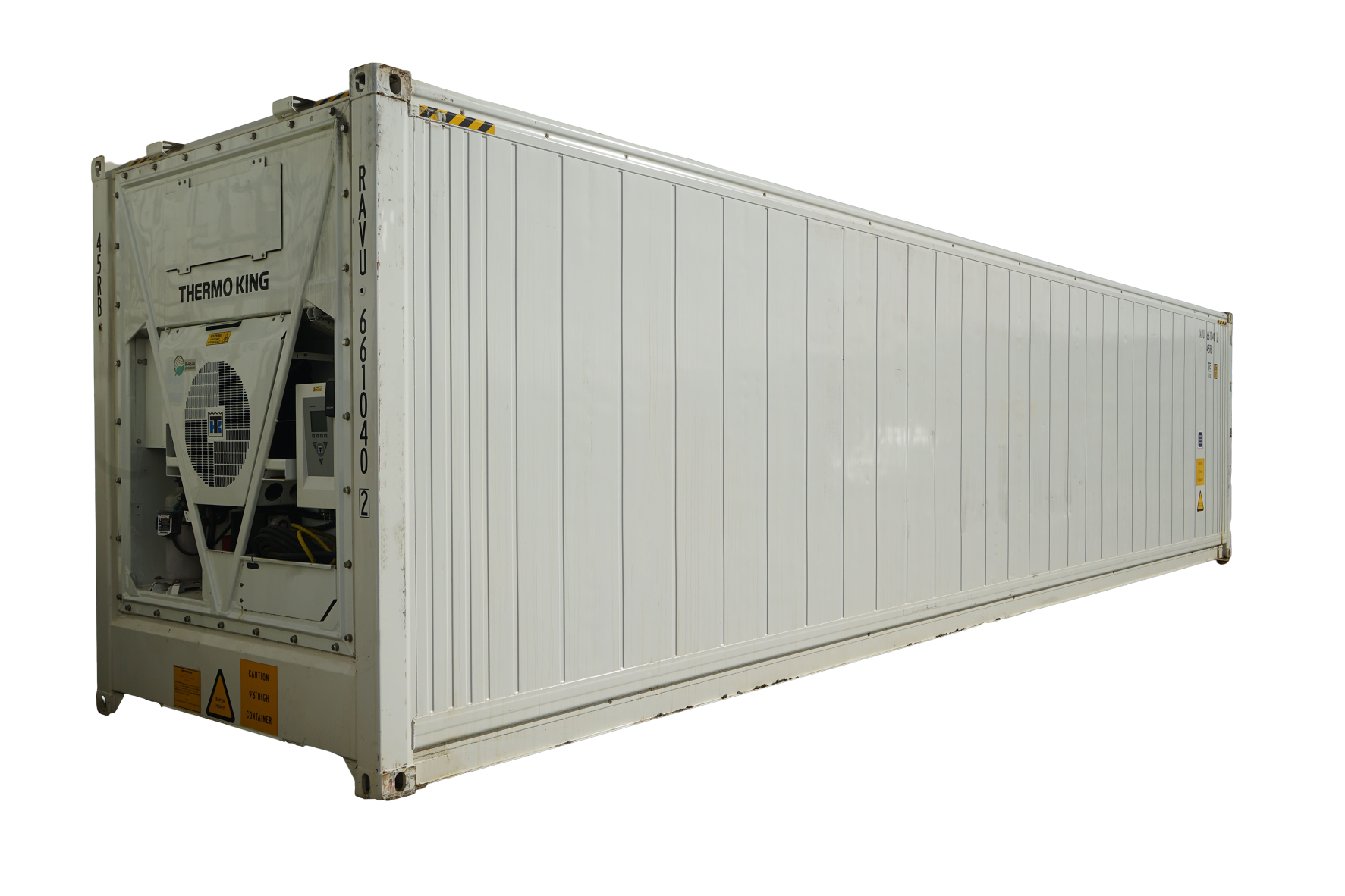 40' High Cube "One Trip" Refrigerated Container (Three Phase) — 40 HCWorkingReeferDualVoltageBacksideResized PS BG
