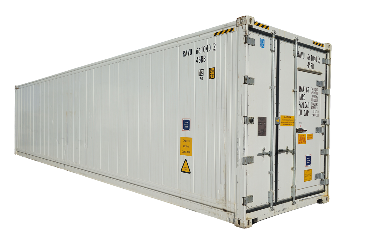 40' High Cube "One Trip" Refrigerated Container (Three Phase) — 40 HCWorkingReeferDualVoltageResized PS BG