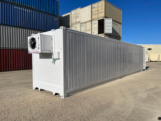 40' High Cube Refrigerated Container Used Box - New Motor (Single Phase 3HP Cooler) — 40 HC Used Single Phase Reefer 4