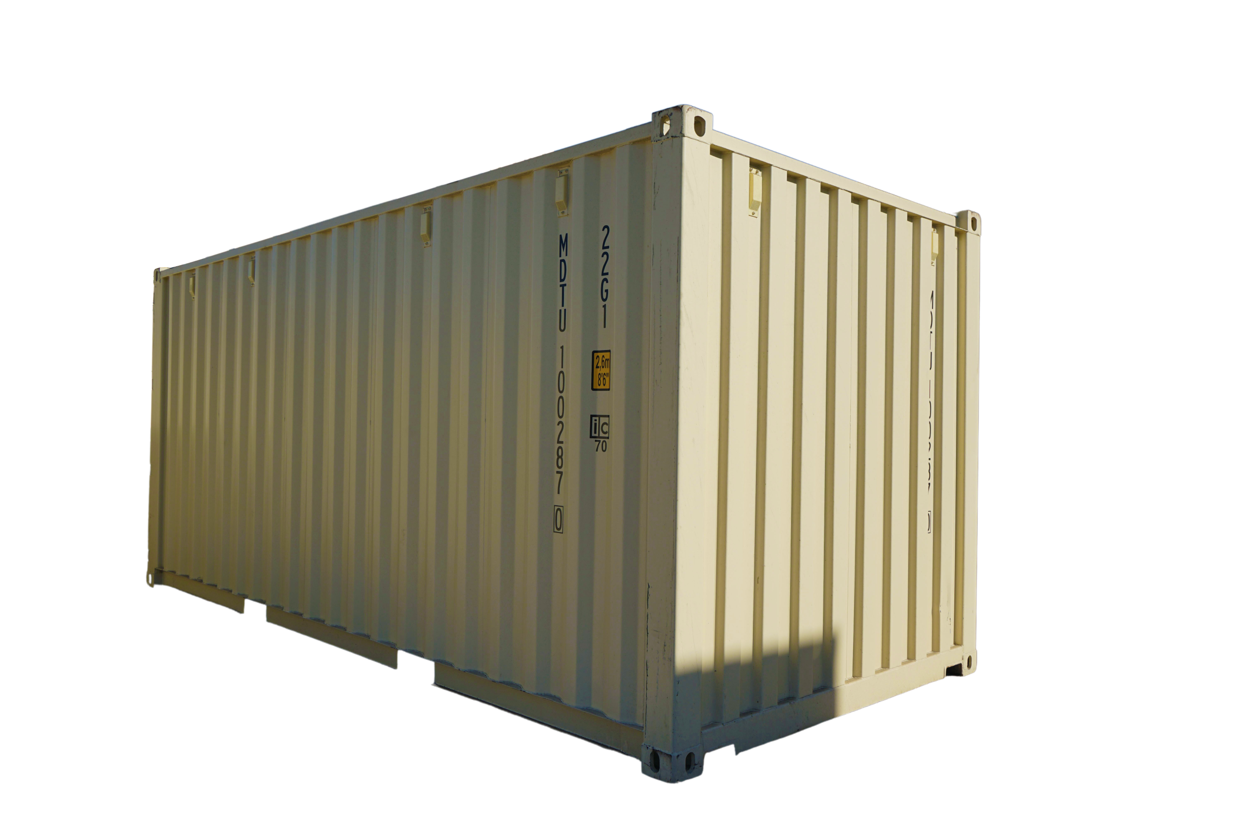 20' Standard One Trip Container — 40 Standard One Trip Back Left PS BG
