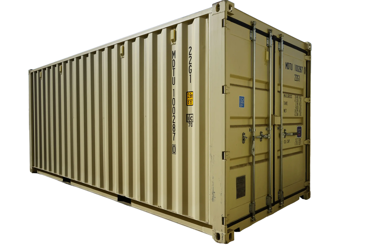 20' Standard One Trip Container — 40 Standard One Trip Front Left PS BG