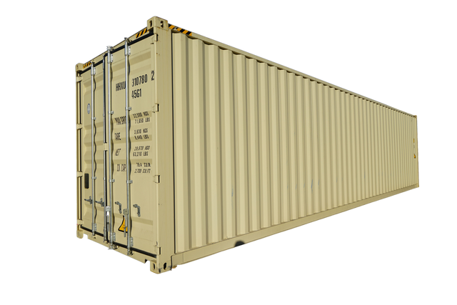 40' High Cube One Trip Container — 40 HC One Trip Light TanResized