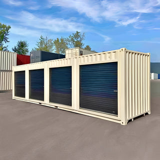 40ft High Cube Shipping Container With 4 Roll-Up Doors — 40ft High Cube Shipping Container With 4 Roll Up Doors