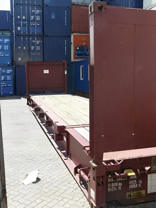 40Ft X 8Ft Used Flat Rack Shipping Container — 40ft flatrack
