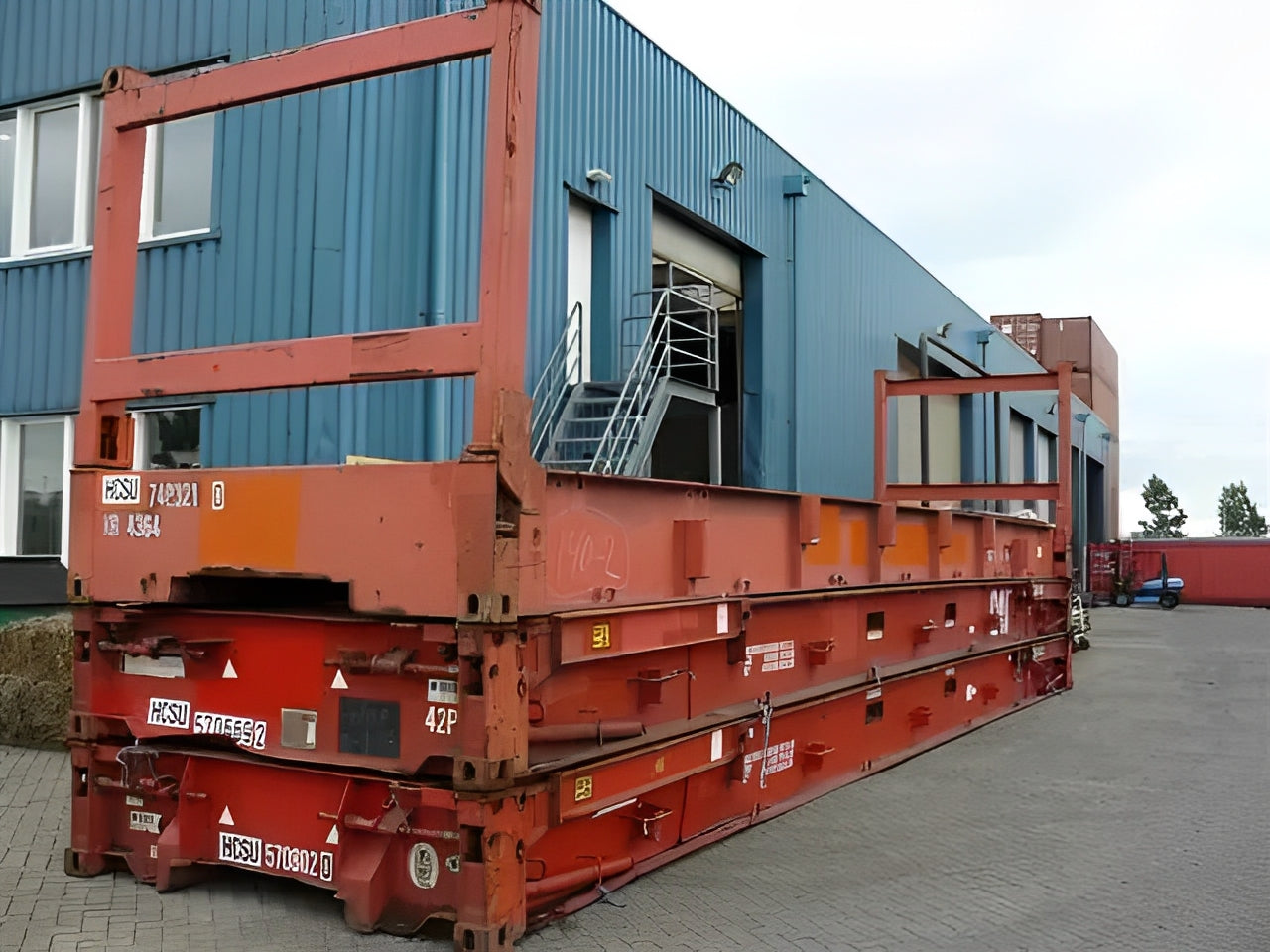 40Ft X 8Ft Used Flat Rack Shipping Container — 40ft flatrack1