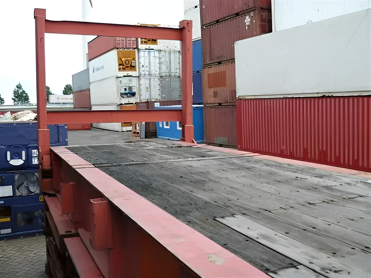 40Ft X 8Ft Used Flat Rack Shipping Container — 40ft flatrack2
