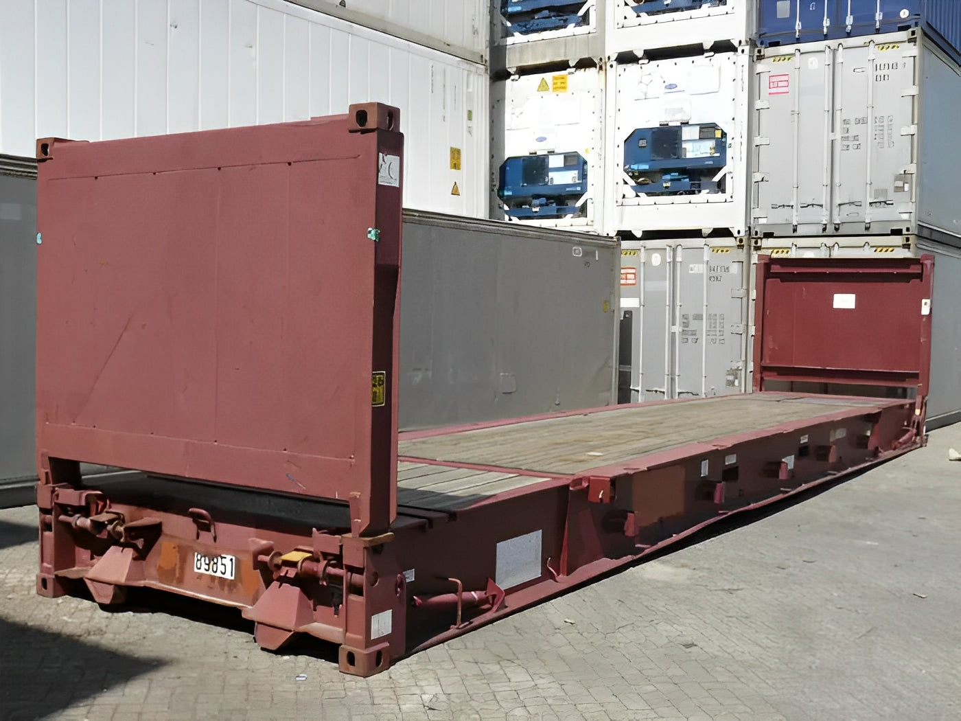 40Ft X 8Ft Used Flat Rack Shipping Container — 40ft flatrack3