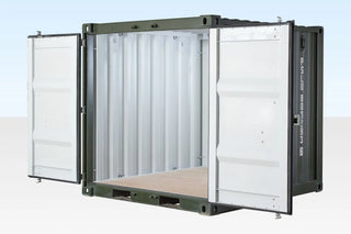 8Ft One Trip Shipping Container (Green) — 8Ft One Trip Shipping Container Green1