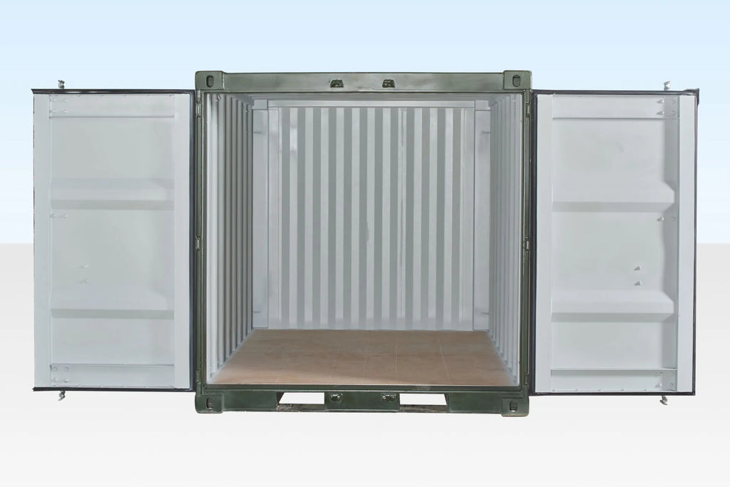 8Ft One Trip Shipping Container (Green) — 8Ft One Trip Shipping Container Green2