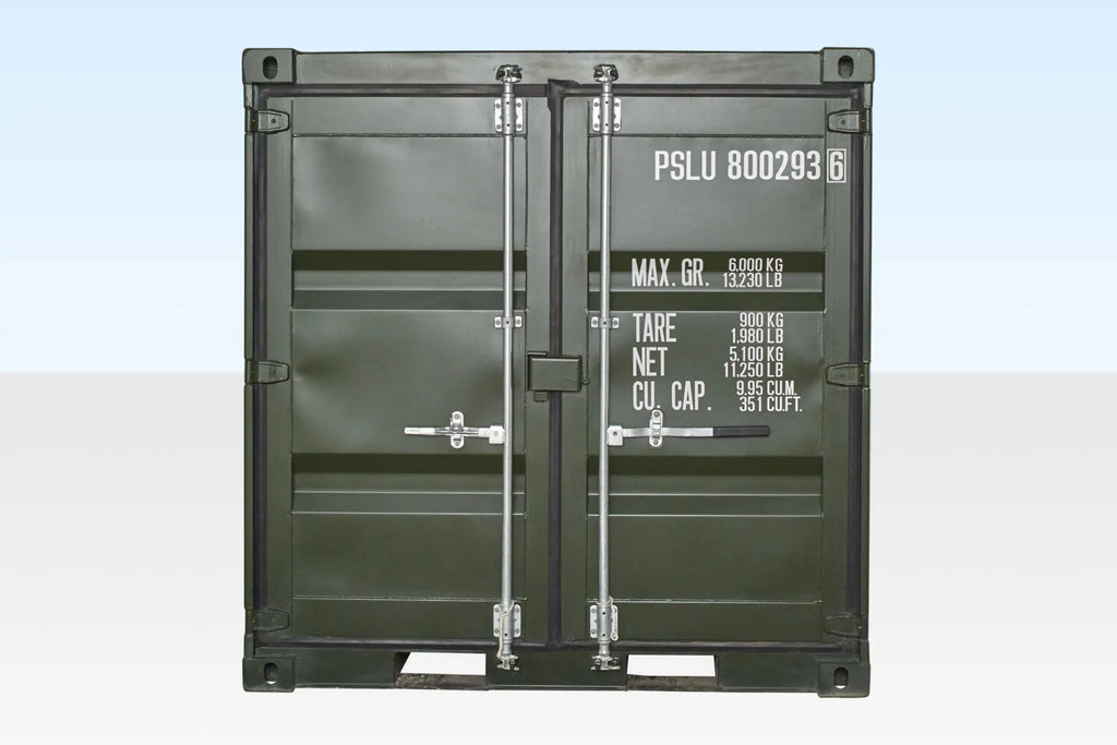 8Ft One Trip Shipping Container (Green) — 8Ft One Trip Shipping Container Green3