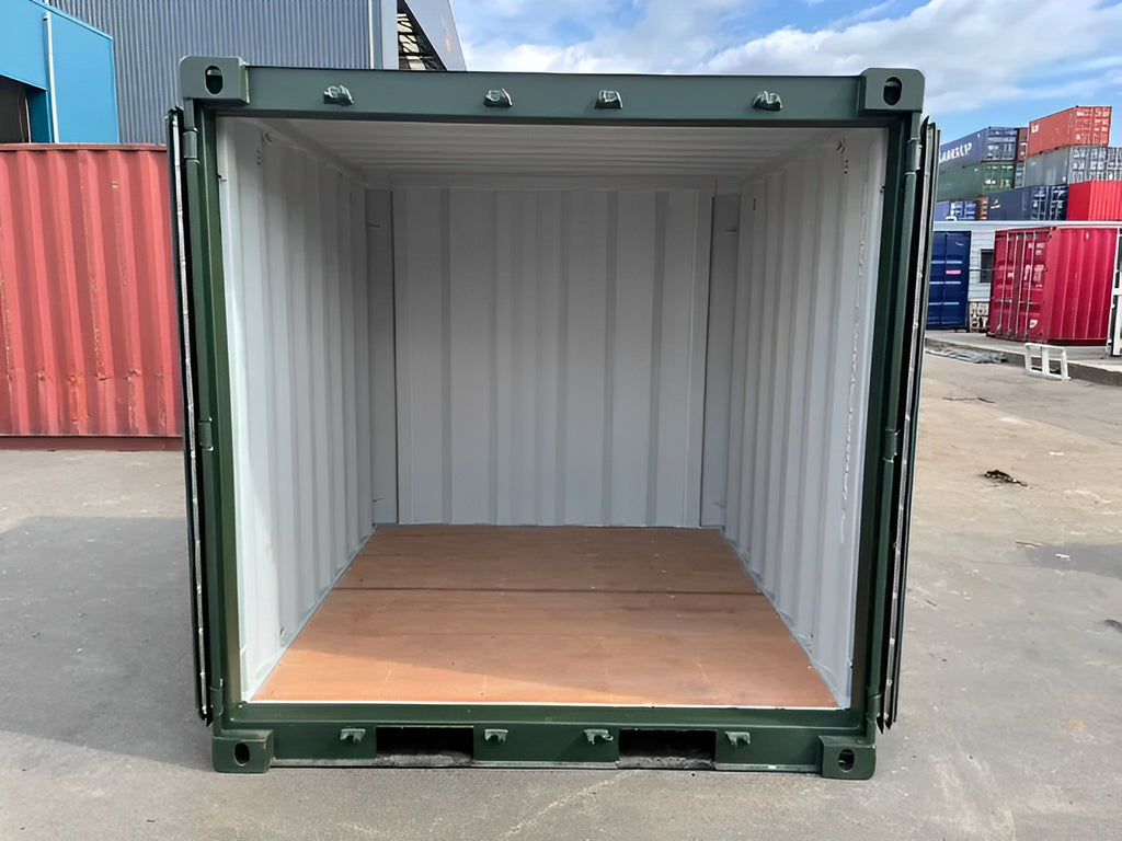 8Ft One Trip Shipping Container (Green) — 8Ft One Trip green2