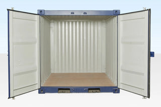 8ft Shipping Container One Trip Blue – Secure Compact Storage USA — 8Ft Shipping Container One Trip Blue1