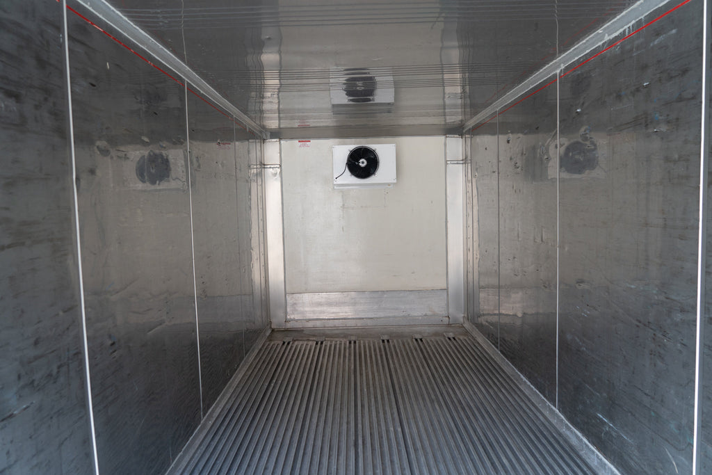 20' STD Refrigerated Container Used Box - New Motor (Single Phase 3.5 HP Freezer) — Used 20 Single Phase Refrigerated Contain