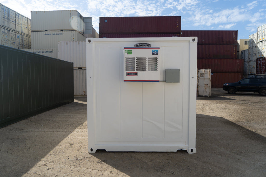 20' STD Refrigerated Container Used Box - New Motor (Single Phase 3.5 HP Freezer) — Used 20 Single Phase Refrigerated Contain